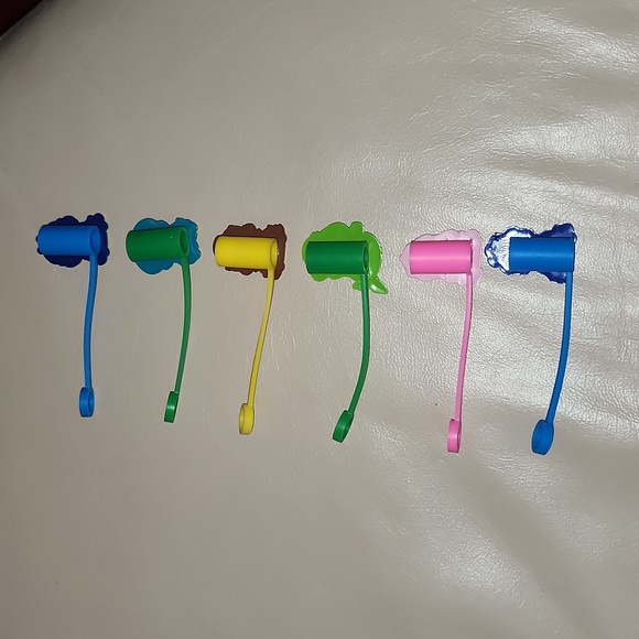 BNIP 6pcs Disney Princesses Straw Covers - Picture 2 of 5